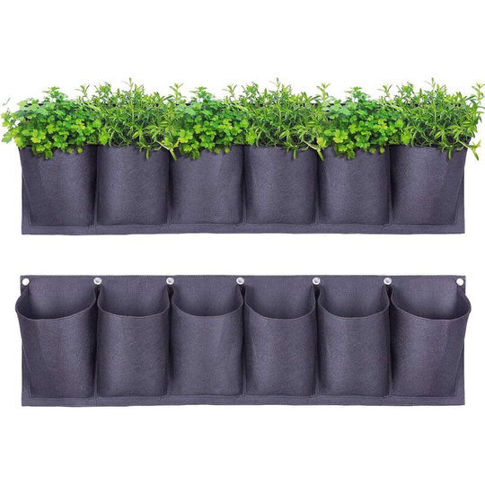 Dksfjkl - Hanging Planter Vertical New Upgraded Hanging Planter Flower Pot Vertical Garden Planting Bag Patio Courtyard Decoration Indoor / Outdoor
