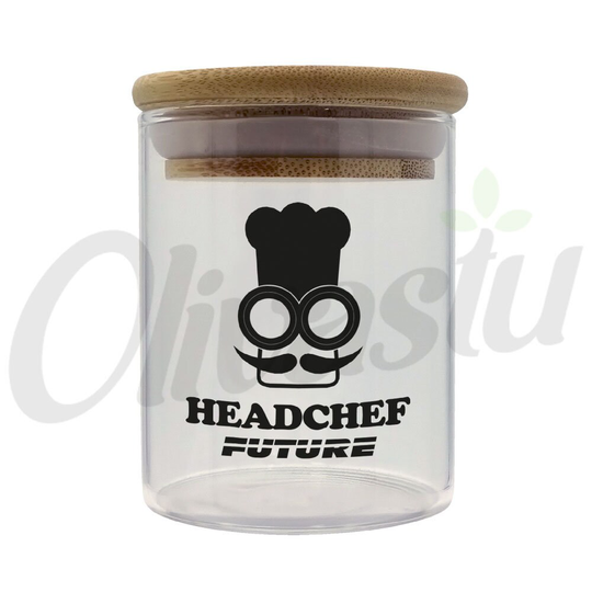 Headchef Future Herb Storage Glass Jar Container Airtight Lid Small Large