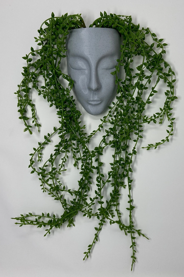 Feminine Face Planter Wall, Wall Planter, Pot For Plants, Mounted