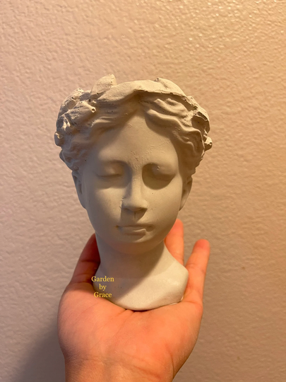Helen Goddess Head Planter | Head Planter Succulent Arrangement Birthday Thanksgiving Holidays Wedding Souvenirs