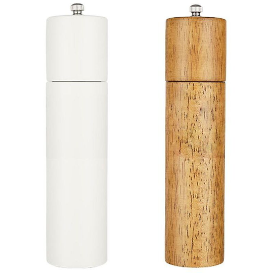 Salt and Pepper Grinder with Adjustable Coarse Grinder, Kitchen Refillable Spice Grinder * White Box