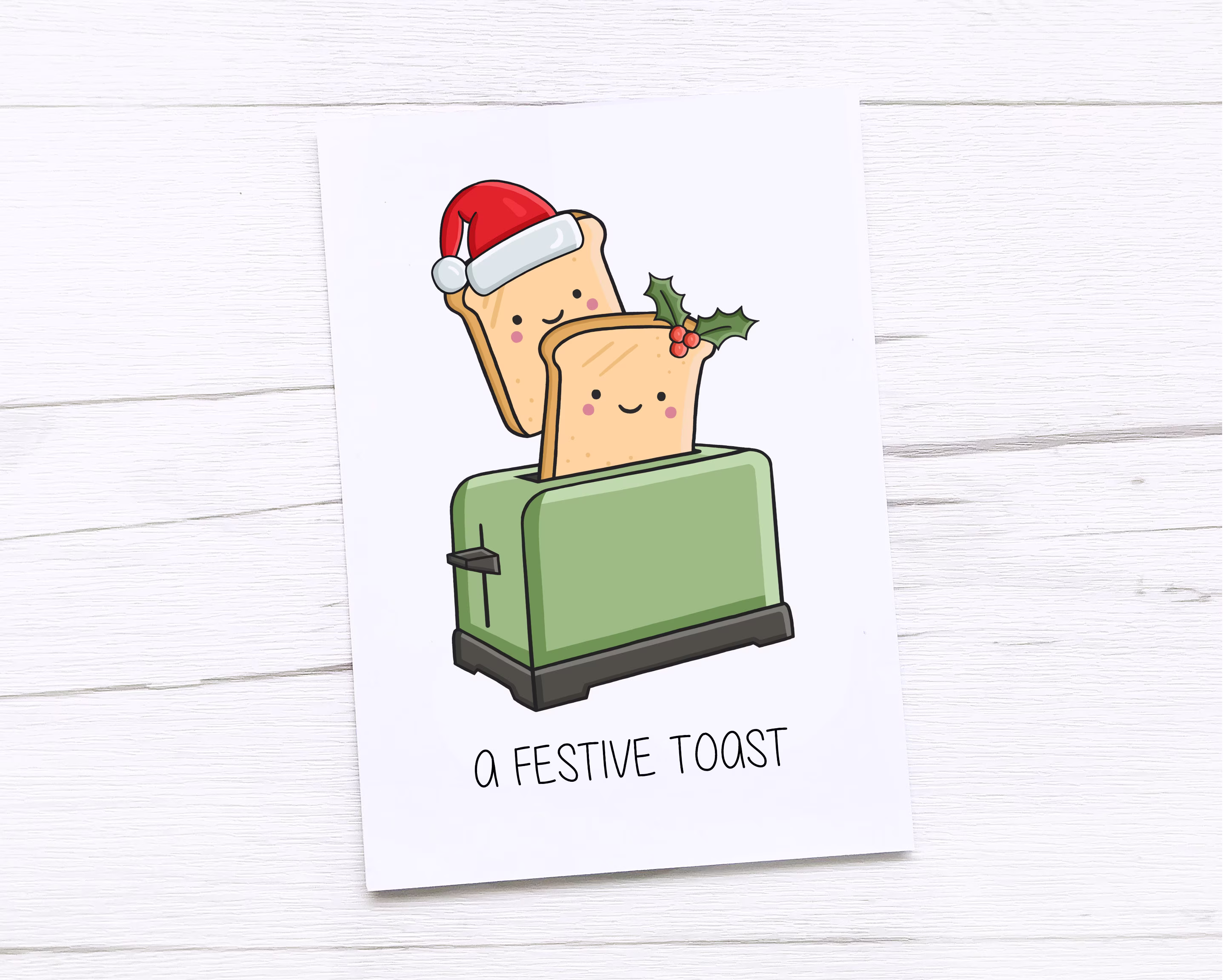Happy Christmas Card | Merry Festive Toast