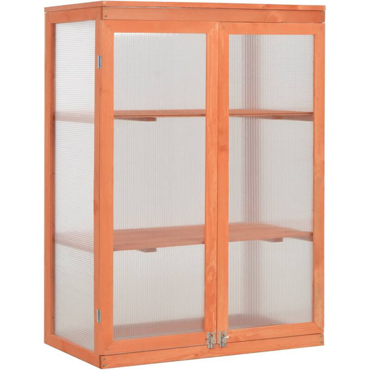 Topdeal - Greenhouse Wood 75x47x109 cm VDFF07202_UK