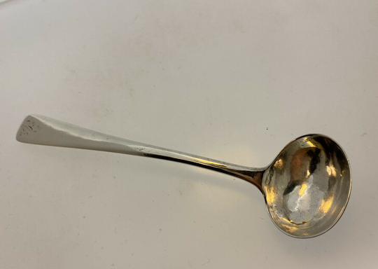 George Iii 1808 Sterling Silver Salt Spoon 103.4mm Hallmarked 9.51G 200 Yearsold