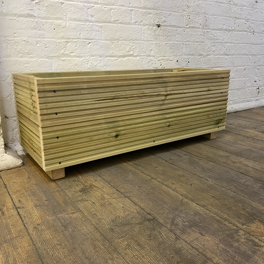 Large Garden Wooden Decking Patio Planter Trough Herb