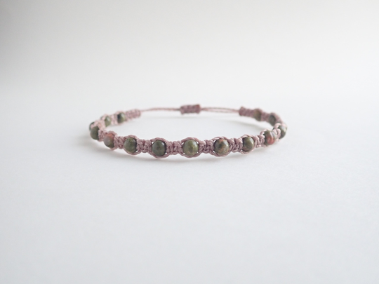 Dream | Macrame Bracelet, Unakite, Vision, Healing, Alignment, Grounding, Balance, Gratitude, Soul Growth, Harmony, Manifestation, Presence