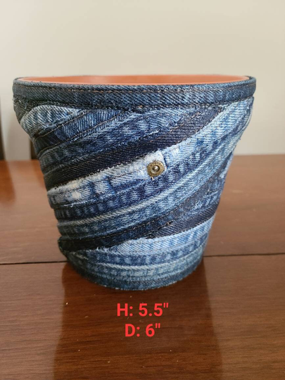 Denim Planters