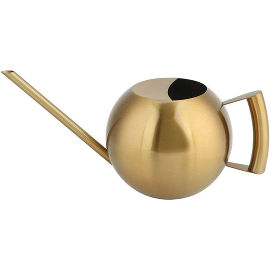 Heavy Garden Watering Can, 1000 ml Long Watering Can, for watering Garden Plant Sprinklers (Golden)