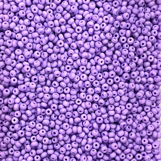 Asmara Seed Beads Size 6/0, Pastel Macaron Purple Dyed Beads, 100 Gr Pack-Aa-60-12