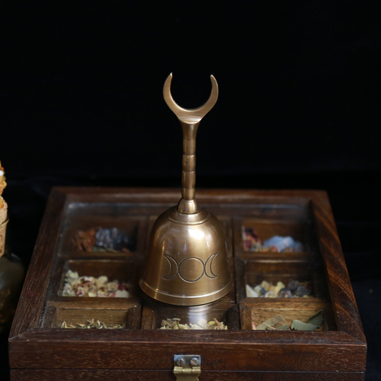 Crescent Moon Altar Bell