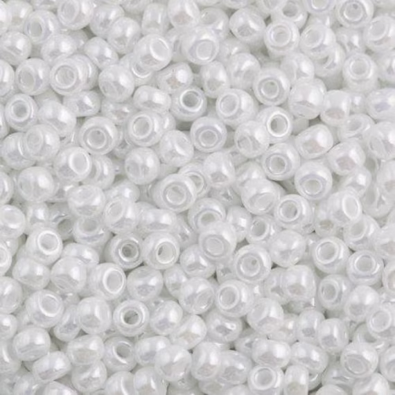 Miyuki Seed Beads 11/0 White Ceylon , 0528-New