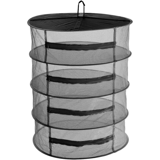 Echoo - Drying Net - 4 Layers Hanging Mesh Drying Net for Herb Drying, Herb Drying Net with Zippers - 45 Cm / 60 Cm