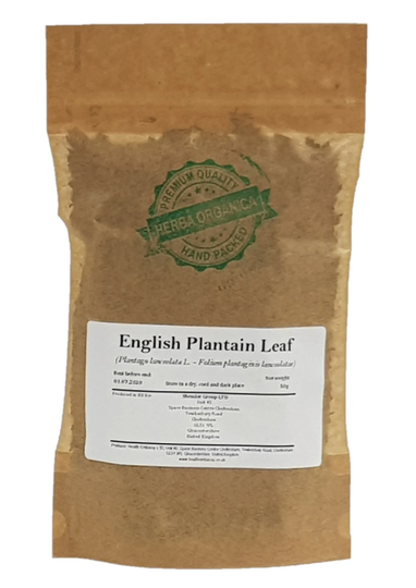 English Plantain Leaf - Plantago Lanceolata # Herba Organica