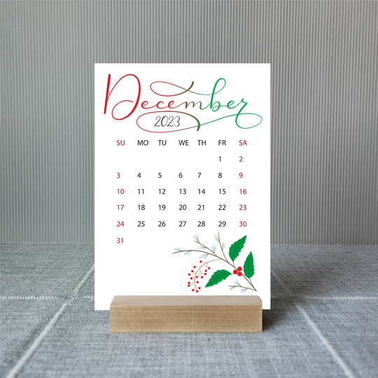 2022 2023 Calendar | Choose Your Start Month Seasonal Desk With Stand Option Christmas Gift Holiday Teacher
