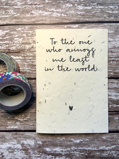 Valentine's Seed Card, Funny Card