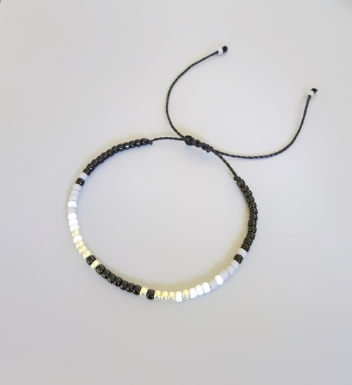 Seed Bead Boho Adjustable Bracelet, Birthday Gift For Him | B9