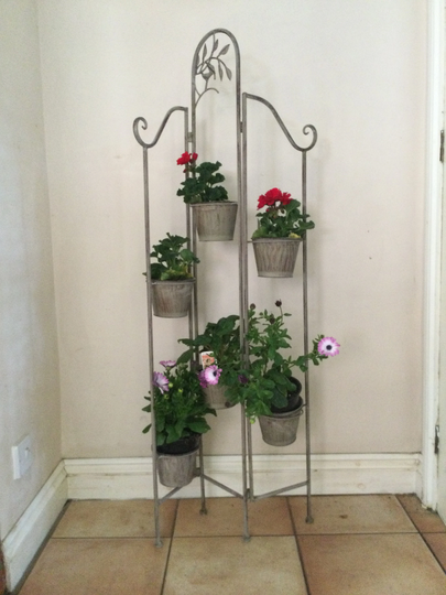 Indooroutdoor Folding Triple Planter Plant Display Herbs Geraniums