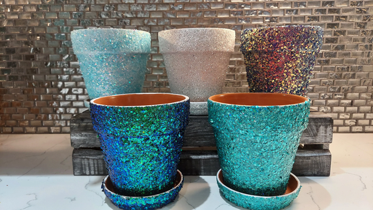 Chunky Glitter Planter, Pots, Plant Stuff, Custom Lady, Daddy, Mom, Gift, Boho Decor, Stuff