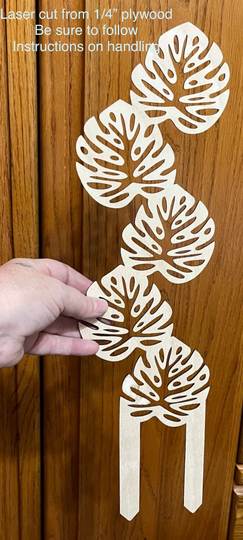 Monstera Leaf Plant Stake Trellis For Climbing Plants