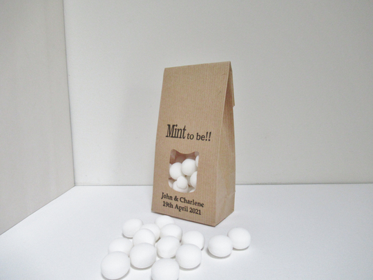 Diy Wedding, Bridal Shower & Engagement Party Favors, Mint To Be, Personalized Rustic Favor Bags, Gifts For Guests