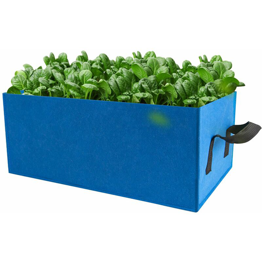 Rectangle Garden Grow Bags Planter Box Planting Beds Grow Pots with Handles Breathable Felt Planter Bags for Carrots Onions Herbs Flowers Vegetables
