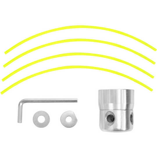 Unité de coupe-herbe cylindrique en aluminium lisse pour tondeuse à gazon accessoire de débroussailleuse de remplacement avec 4 cordes de