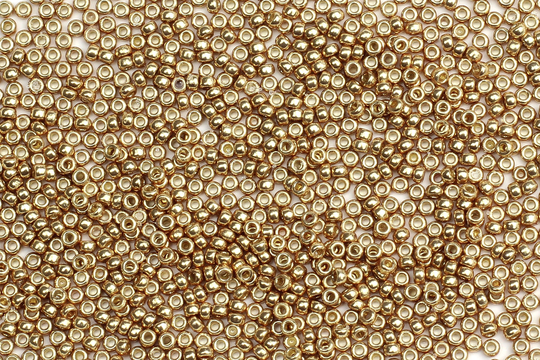 Size 15/0 Metallic Dark Gold Miyuki Seed Beads, 5G Beads For Jewellery Making, Embroidery, Bead Weaving