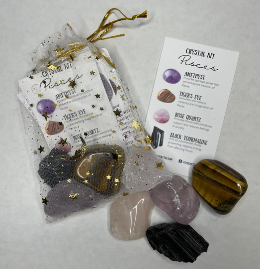 Pisces Season Zodiac Crystal Kit Gift