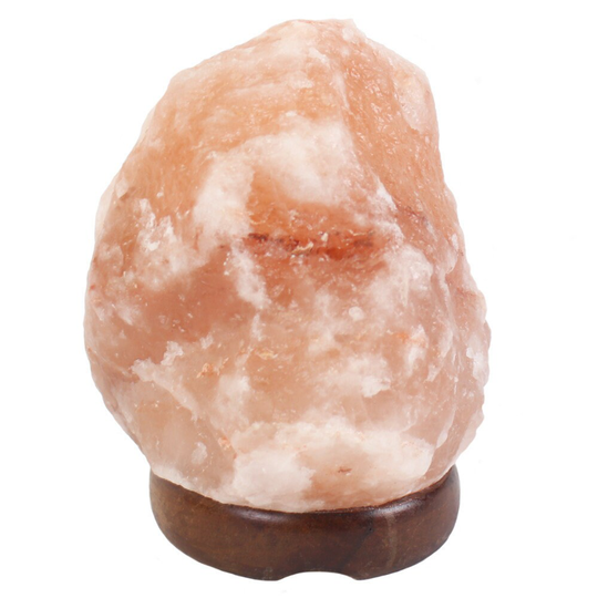 Himalayan Salt Lamp - Natural Colour With Wooden Base. 1.5-2Kg