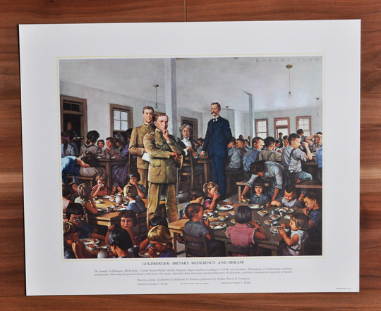 Joseph Goldberger Dietary Deficiency & Disease, Original Medical Print/Poster 1960S | History, Medicine, Medical, Pharmacy, Physician