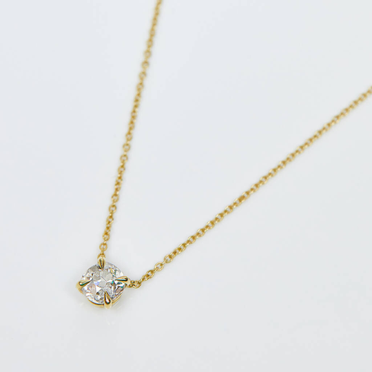 18ct Gold Round Salt And Pepper Diamond Necklace, Gold