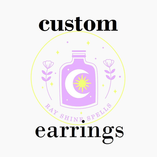 Custom Spell Jar Earrings