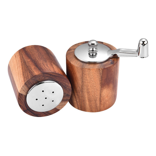 2 pcs Manual Pepper Mill, Versatile Manual Spice Grinder Tool with Long Crank for Sea Salt Herb Pepper Grinder
