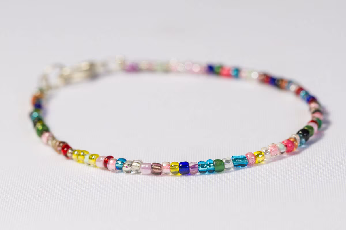 Customizable Thin Seed Bead Bracelet
