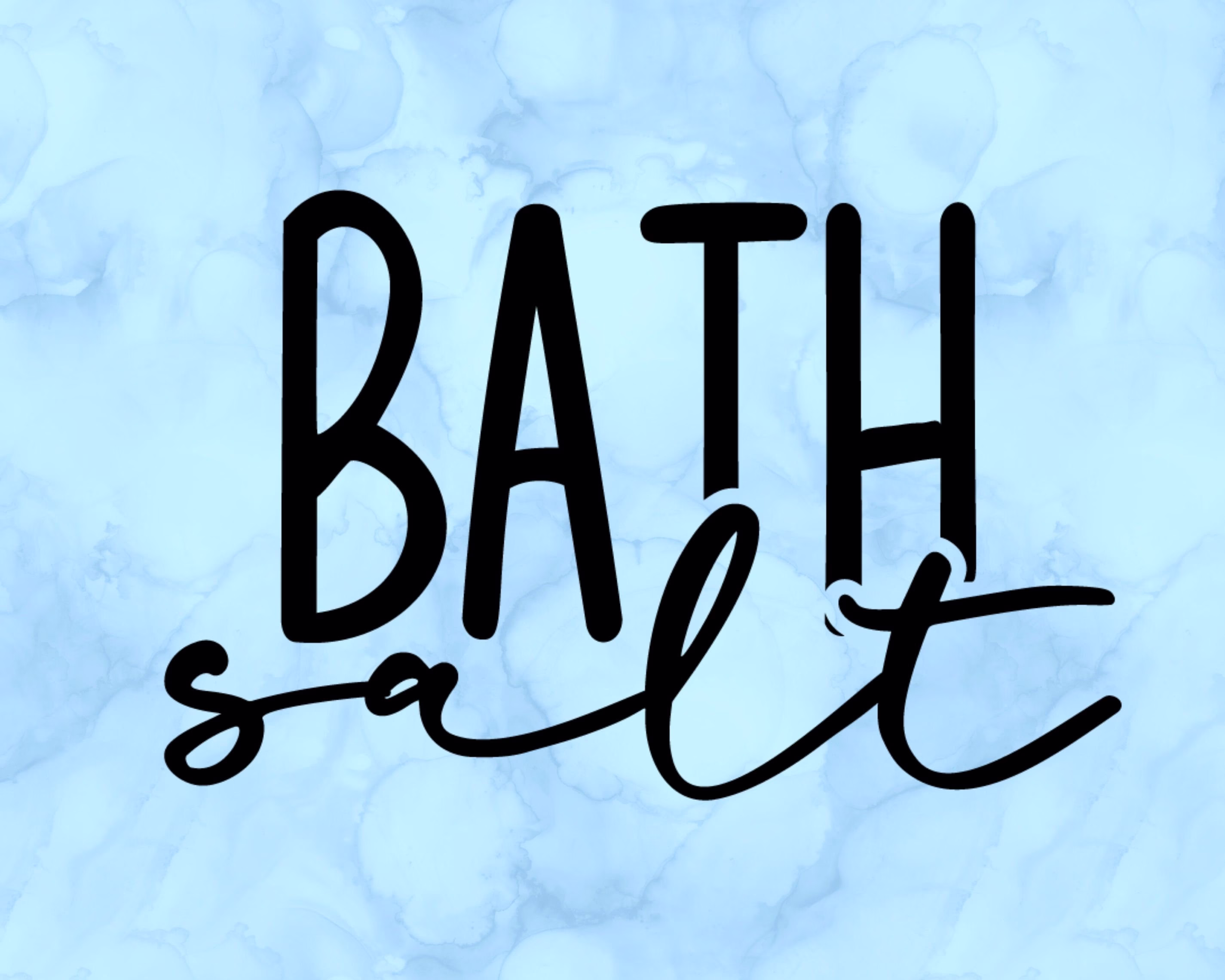Bath Salt Decal