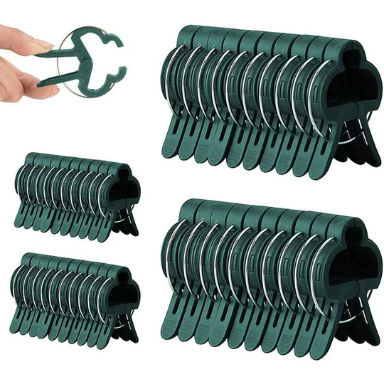 40 Pieces Plant Clips, Garden Plant Clips, Reusable Plant Clips, Stable Climbing Plants Plastic Plant Clips for Fruit, Vegetables, Flowers, Plants