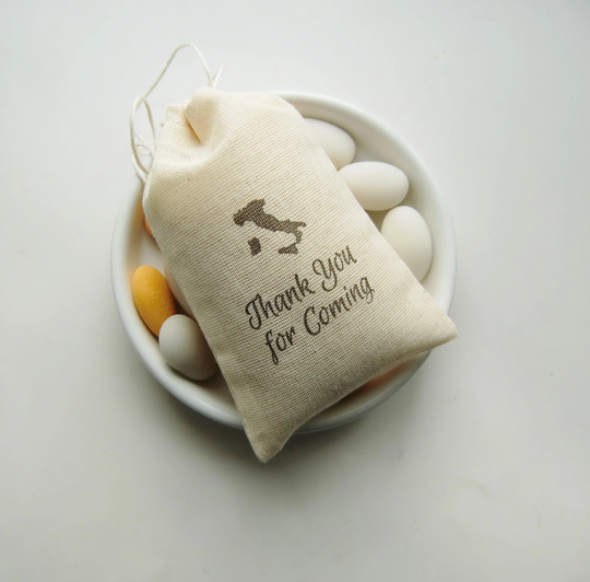 Wedding Favor Bags With Country Map, Diy Destination Favors, Thank You For Coming