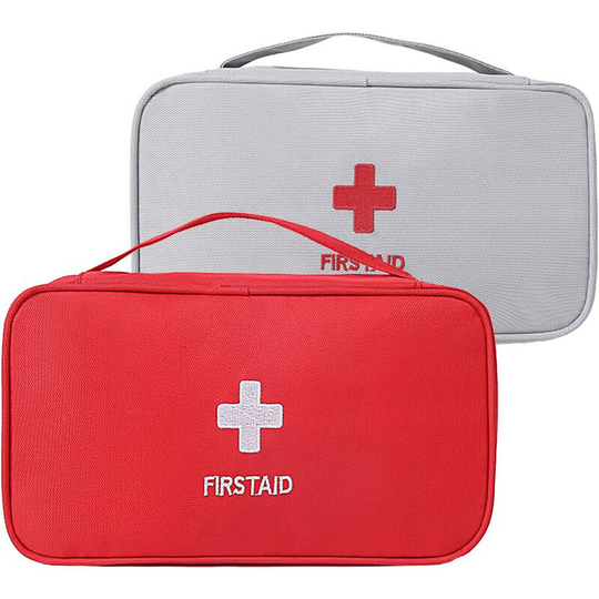 Heguyey - Pcs First Aid Kit First Aid Kit Large Capacity Empty First Aid Case Portable Medicine Bag for Home, Car, Camping, Hiking, Sports, Office,