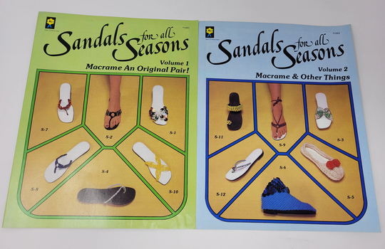 Sandals For All Seasons Vintage Macrame Pattern Booklets