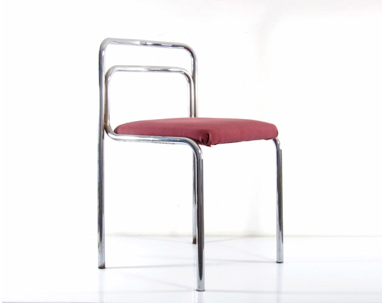Seventies Chrome Vintage Dining Chairs - Prouve, George Nelson, Joe Colombo, Arne Jacobsen, Alvar Aalto, Eames, Rene Herbst, Marcel Breuer