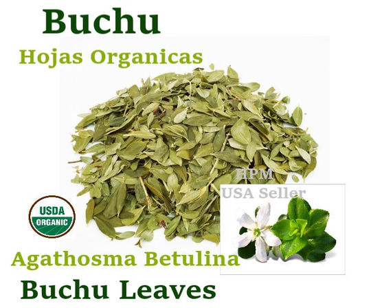 Buchu Hojas Hierbas 1/4 Oz 2 Leaves Agathosma Betulina Herbs Herbal Teas