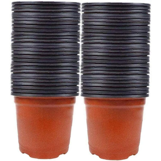 Briday - Nursery Plants Plastic Flower Pots Seed Starter Pots Container For Succulents Cuttings Transplant 100pcs Seedlings Flower Pots Home