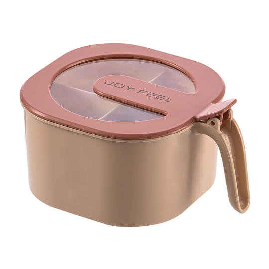 Lifcausal - Household Kitchen Supplies Daily Necessities Seasoning Box Storage pink (with 4 spoons)