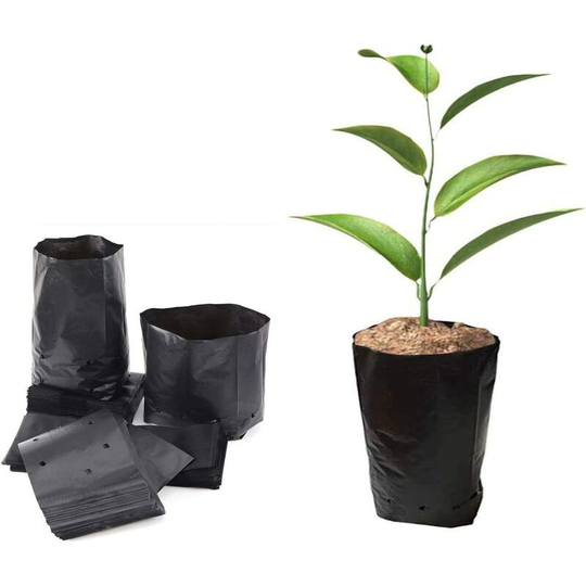 2pcs vertical wall planters and 4pcs hanging hooks, wall hanging planting bags with 7 pockets waterproof wall planters for garden decoration (black)
