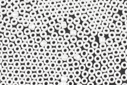 Iridescent White Seed Beads, Size 8/0 10G Tiny Beads For Jewellery Making, Embroidery & Bead Weaving