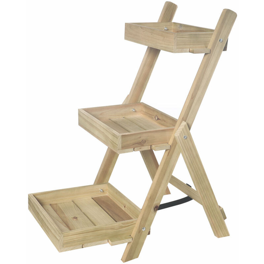 3 Tier wooden garden planter