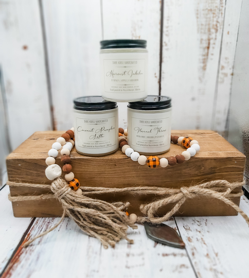 Fall Candles - Pick 3, Seasonal Scented, Soy Candles, 3.5 Oz, Wood Wick, For Those That Can't Decide