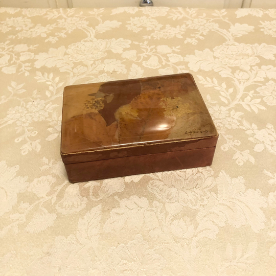 Small Collection Box Divided Shadow Outdoor Explorer Display For Pressed Leaf Vinyl Made in Italy
