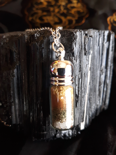 Mini Prosperity Spell Bottle Pendant