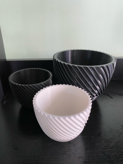 3D Printed Plant Pot | Spiral